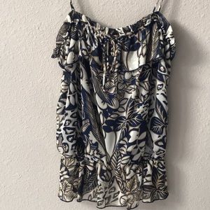 Forever 21 flowing ruffle tank size large.